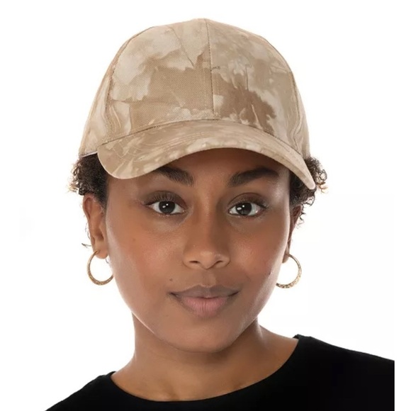 Jenni cotton tie-dyed women's baseball cap NATURAL / BEIGE - Picture 2 of 4